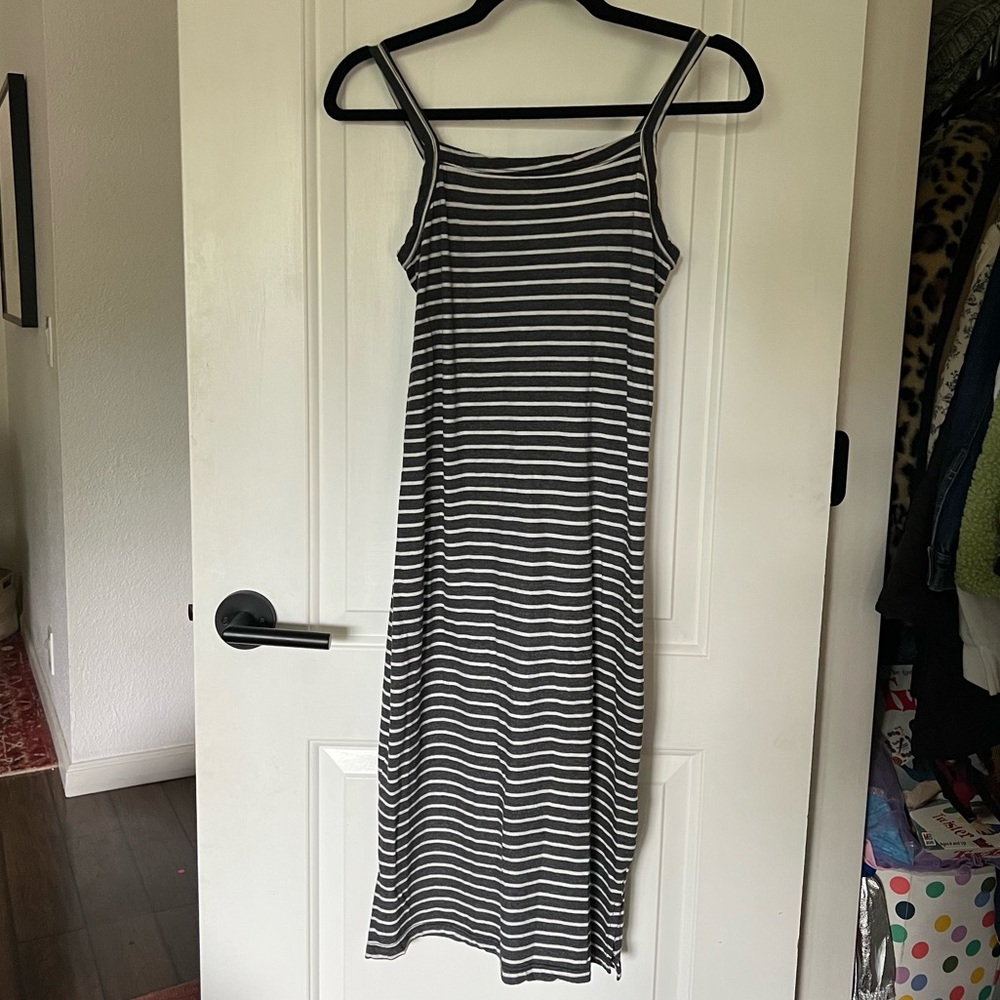 T.La Casual Striped Midi Dress, XS